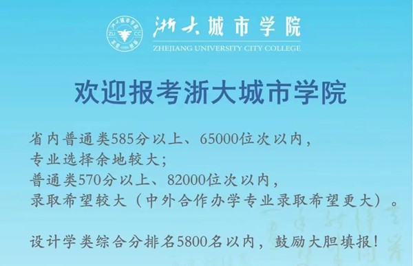 2022浙江高考多少分能上浙大城市学院,浙大城市学院在浙江预估分数线