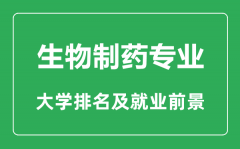 <b>生物制药专业大学排名_生物制药专业学什么_就业前景怎么样?</b>