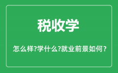 税收学专业怎么样_税收学专业主要学什么_就业前景怎么样?