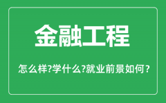 金融工程专业怎么样_金融工程专业主要学什么_就业前景怎么样?