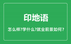 印地语专业怎么样_印地语专业主要学什么_就业前景怎么样?