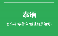 泰语专业怎么样_泰语专业主要学什么_就业前景怎么样?