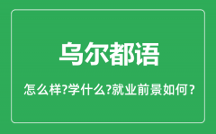 乌尔都语专业怎么样_乌尔都语专业主要学什么_就业前景怎么样？