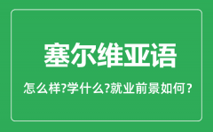 塞尔维亚语专业怎么样_塞尔维亚语专业就业方向及前景分析