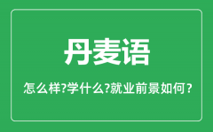 丹麦语专业怎么样_丹麦语专业就业方向及前景分析