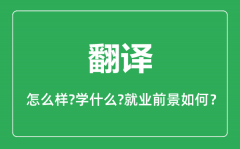 翻译专业怎么样_翻译专业就业方向及前景分析