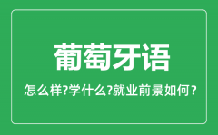 葡萄牙语专业怎么样_葡萄牙语专业就业方向及前景分析