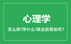 心理学专业怎么样_心理学专业就业方向及前景分析