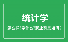 统计学专业怎么样_统计学专业就业方向及前景分析