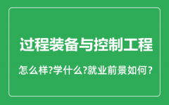 过程装备与控制工程专业怎么样_过程装备与控制工程专业就业方向及前景分析