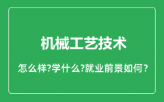 机械工艺技术专业怎么样_机械工艺技术专业就业方向及前景分析