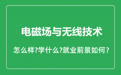 电磁场与无线技术专业怎么样_专业就业方向及前景分析