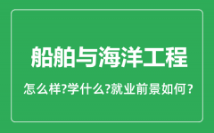 船舶与海洋工程专业怎么样_就业方向及前景分析