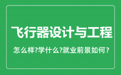 飞行器设计与工程专业怎么样_就业方向及前景分析