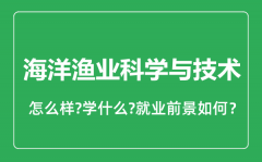 海洋渔业科学与技术专业怎么样_就业方向及前景分析