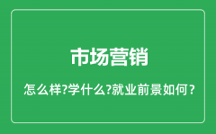 市场营销专业怎么样_市场营销专业就业方向及前景分析