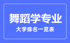 2023年全国舞蹈学专业大学排名一览表