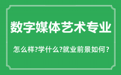 <b>数字媒体艺术专业怎么样_数字媒体艺术专业就业前景怎么样?</b>