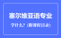 塞尔维亚语专业主要学什么（附课程目录）