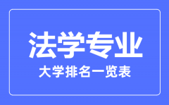 2023年全国法学专业大学排名一览表