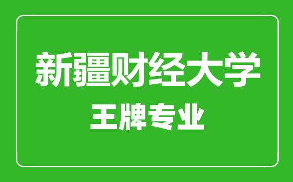 新疆财经大学王牌专业有哪些,新疆财经大学最好的专业是什么