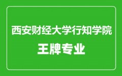 西安财经大学行知学院王牌专业有哪些_最好的专业是什么