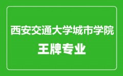 西安交通大学城市学院王牌专业有哪些_最好的专业是什么