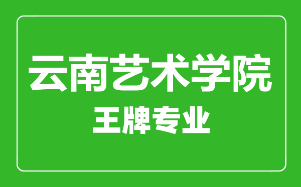 云南艺术学院王牌专业有哪些,　云南艺术学院最好的专业是什么