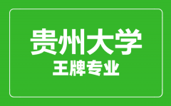 贵州大学王牌专业有哪些_最好的专业是什么