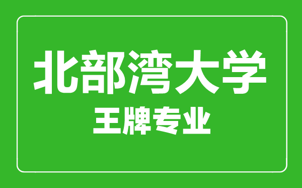 北部湾大学王牌专业有哪些,北部湾大学最好的专业是什么