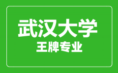 武汉大学王牌专业有哪些_最好的专业是什么