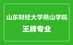 山东财经大学燕山学院王牌专业有哪些_最好的专业是什么