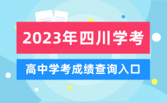 2023年四川高中学考成绩查询入口_四川会考查分网站