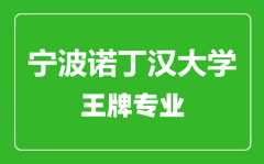 宁波诺丁汉大学王牌专业有哪些_最好的专业是什么