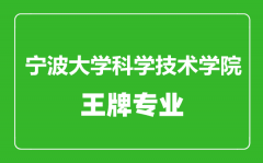 宁波大学科学技术学院王牌专业有哪些_最好的专业是什么