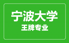 宁波大学王牌专业有哪些_最好的专业是什么