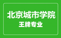 北京城市学院王牌专业有哪些_最好的专业是什么