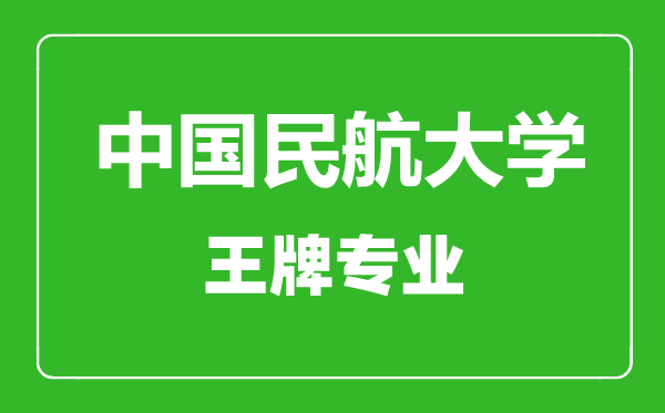 中国民航大学王牌专业有哪些,中国民航大学最好的专业是什么