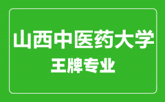 山西中医药大学王牌专业有哪些_最好的专业是什么