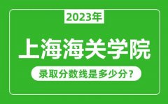 上海海关学院2023年录取分数线是多少分（含2021-2022历年）