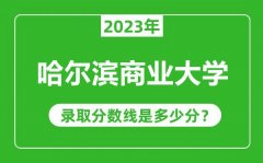 哈尔滨商业大学2023年录取分数线是多少分（含2021-2022历年）