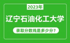 辽宁石油化工大学2023年录取分数线是多少分（含2021-2022历年）