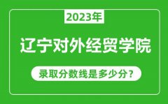 辽宁对外经贸学院2023年录取分数线是多少分（含2021-2022历年）