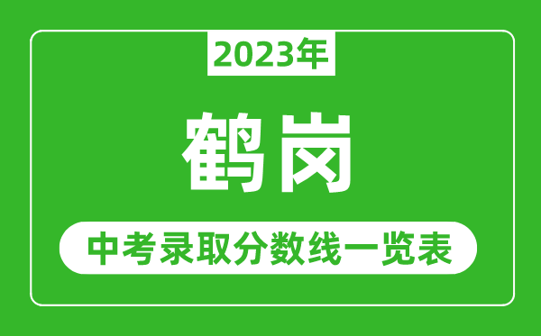 2023年鹤岗中考录取分数线,鹤岗市各高中录取分数线一览表