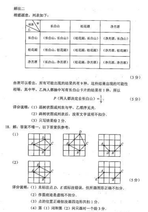 2023年吉林市中考数学试卷真题及答案