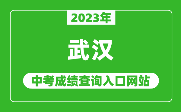 2023年武汉中考成绩查询入口网站(https://www.whzkb.cn/)