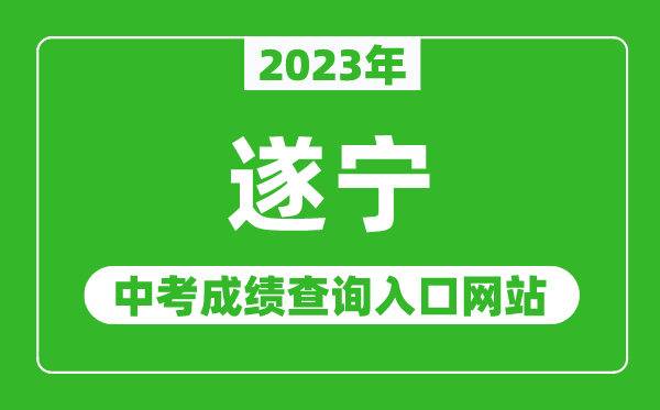 2023年遂宁中考成绩查询入口网站（http://www.snszsks.cn/）