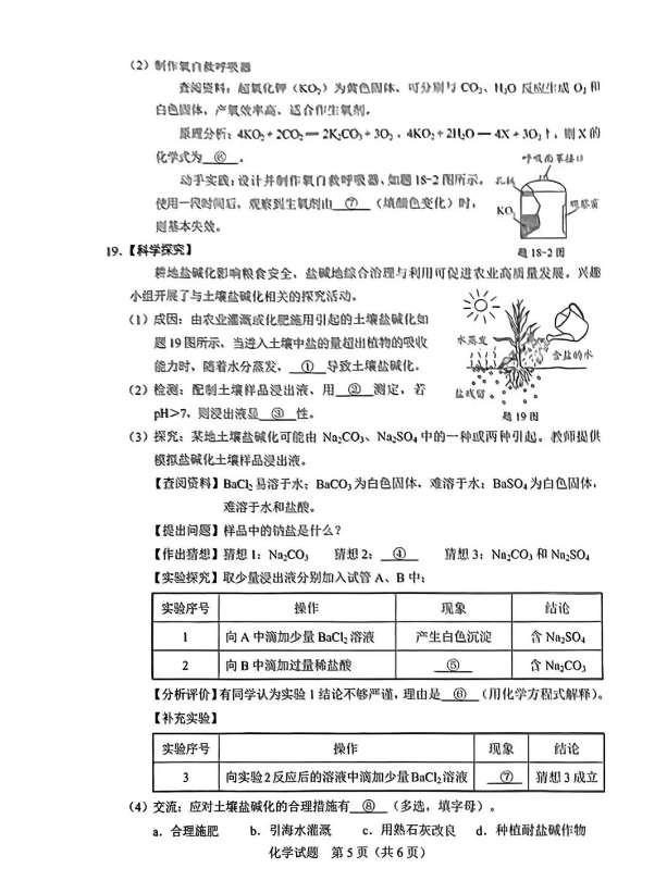 2023年梅州中考化学试卷真题及答案