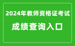 2024年教师资格证考试成绩查询系统入口_教资考试查分网站