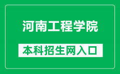 河南工程学院本科招生网网址（https://hauezs.university-hr.com/）